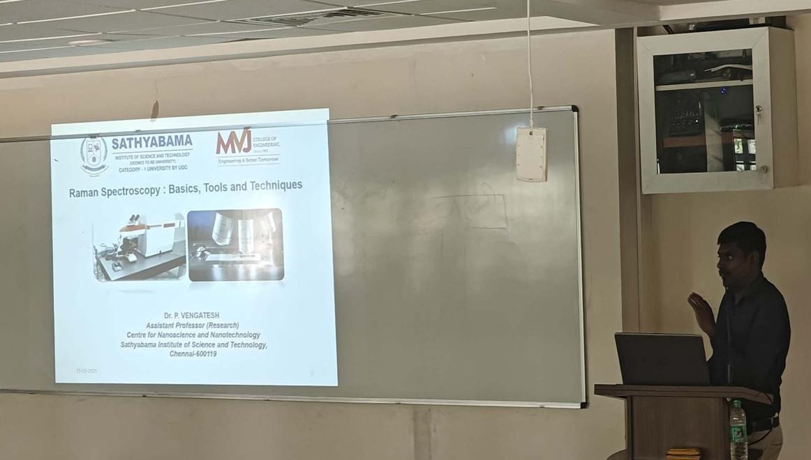 Faculty Development Program on Materials Characterisation and Techniques Raman Spectroscopy Session