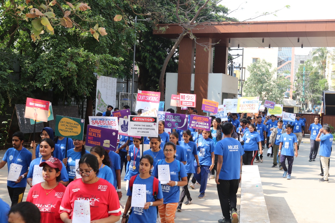 MVJCE and Indian Cancer Society Organize Impactful 5K Marathon