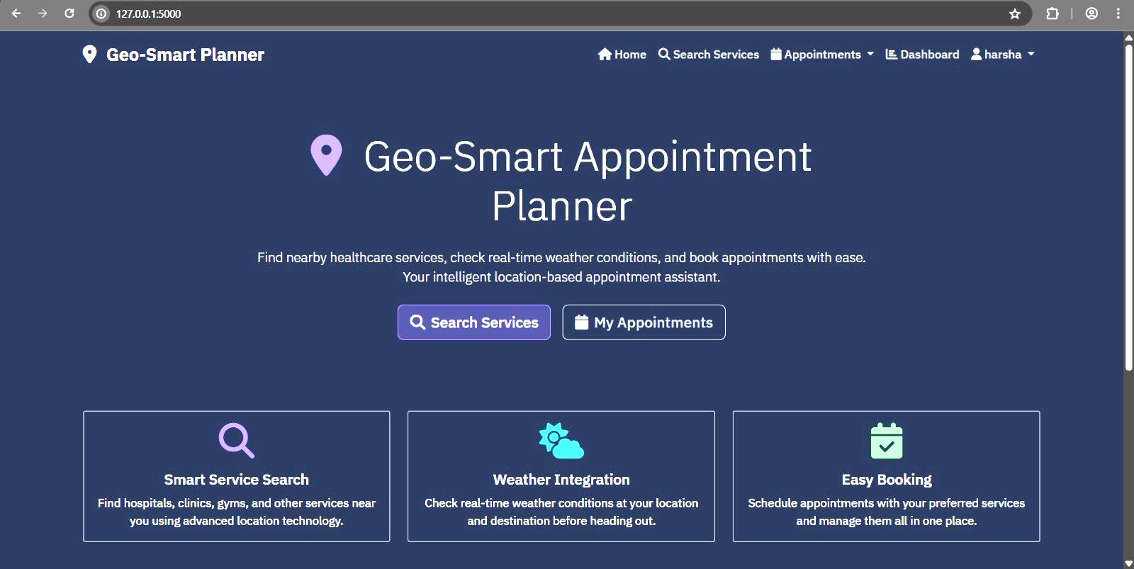 Geo Smart Appointment planner