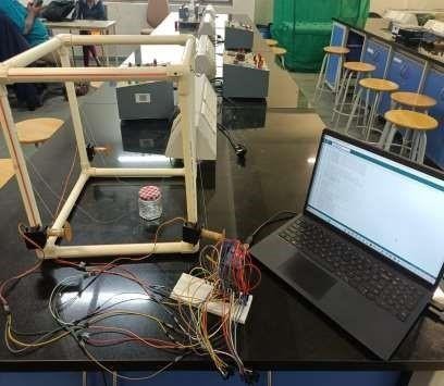 Motorized Arduino Cable Driven Spacecraft Motion Simulator
