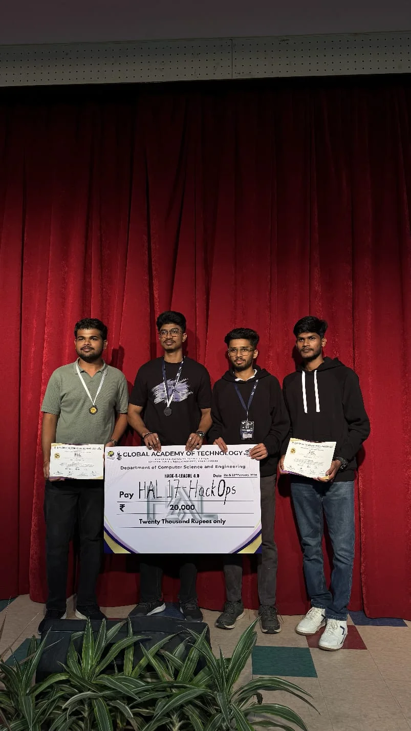 Computer Science Students Win Second Prize at National Level Hack A League 4.0