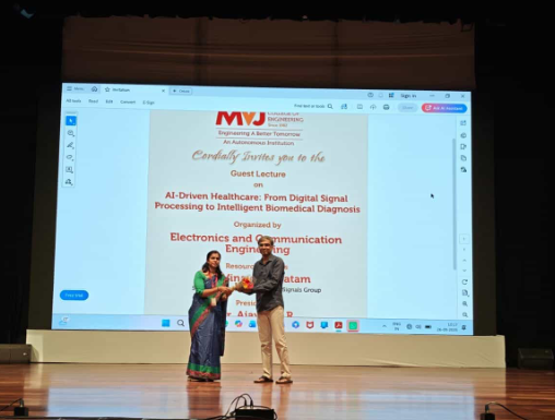 Department of ECE Guest Lecture report on AIDriven Healthcare